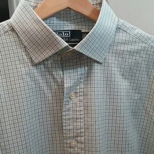 Polo by Ralph Lauren (Blue Label) Cotton Tattersall Shirt 17/36-37
